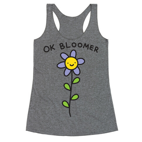 Ok Bloomer Flower Racerback Tank Top