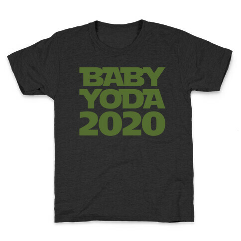 Baby Yoda 2020 Parody White Print Kids T-Shirt