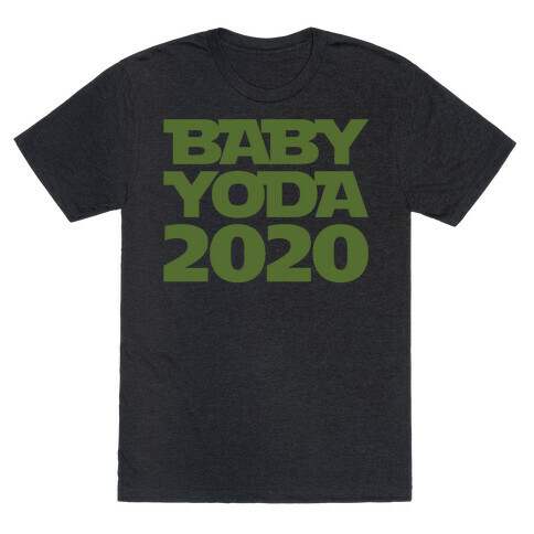 Baby Yoda 2020 Parody White Print T-Shirt