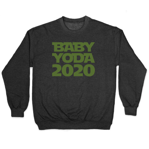 Baby Yoda 2020 Parody White Print Pullover