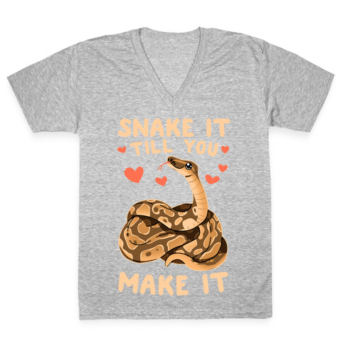 Snake it Till You Make It V-Neck Tee Shirt