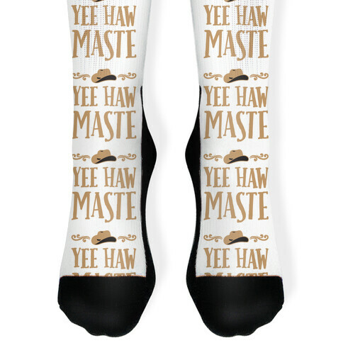 Yee Hawmaste Namaste Sock