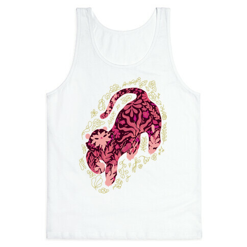 Floral Tiger  Tank Top