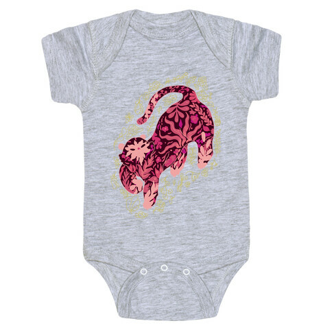 Floral Tiger  Baby One-Piece