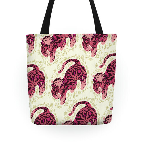 Floral Tiger  Tote