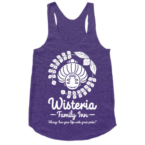 Wisteria Family Inn Racerback Tank Top