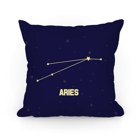 Aries Horoscope Sign Pillow