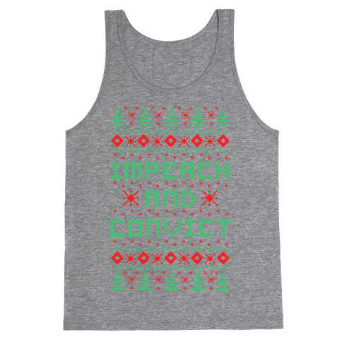 Impeach and Convict Ugly Sweater Tank Top