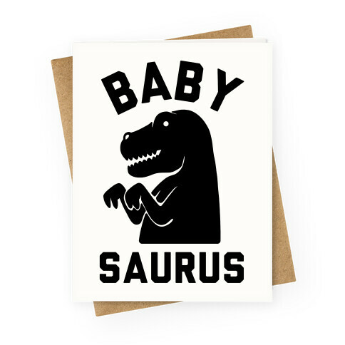 Baby Saurus Boy Greeting Card