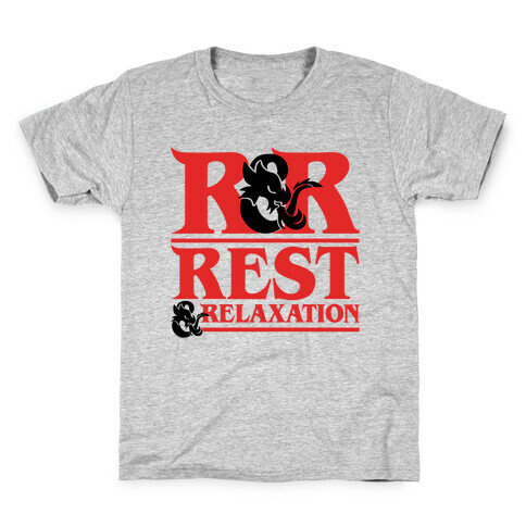 Rest & Relaxation D&D Parody Kids T-Shirt