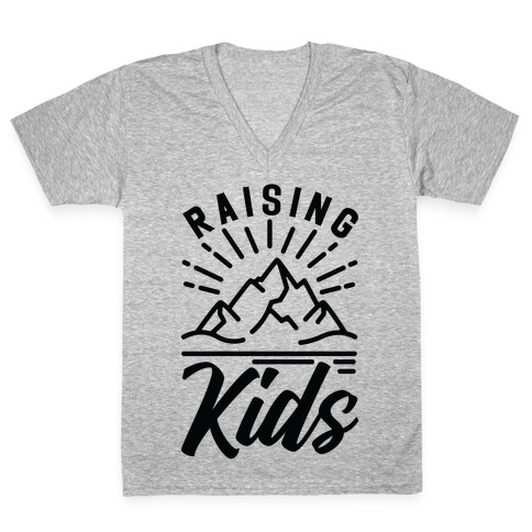 Raising Kids V-Neck Tee Shirt