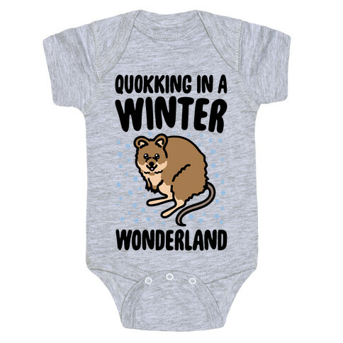 Quokking In A Winter Wonderland Baby One-Piece