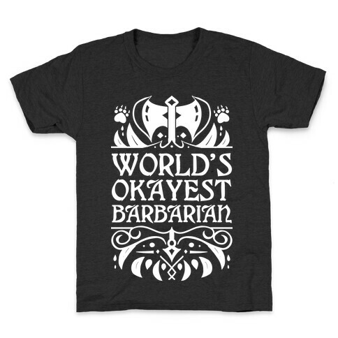 World's Okayest Barbarian Kids T-Shirt