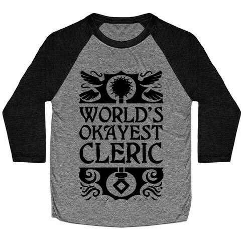 World's Okayest Cleric Baseball Tee