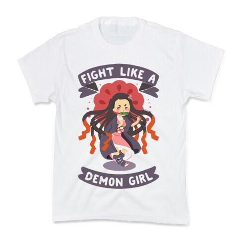 Fight Like a Demon Girl Nezuko Kids T-Shirt