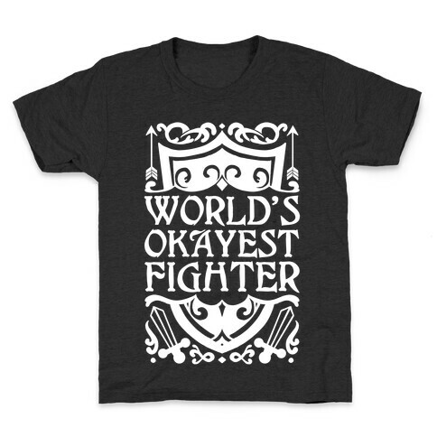 World's Okayest Fighter Kids T-Shirt