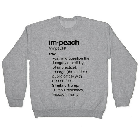 Impeach Definition  Pullover