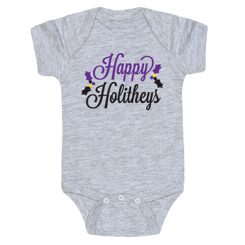 Happy Holitheys! Non-binary Holiday Baby One-Piece