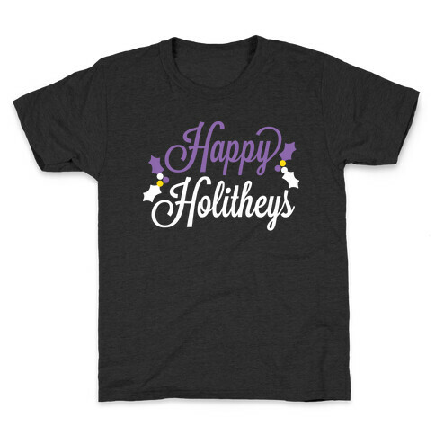 Happy Holitheys! Non-binary Holiday Kids T-Shirt