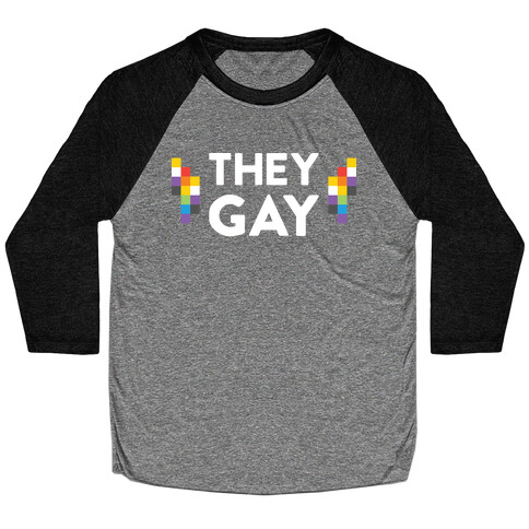 They Gay Baseball Tee