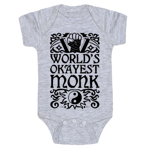 World's Okayest Monk Baby One-Piece