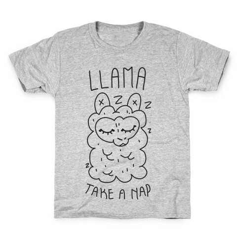 Llama Take a Nap Kids T-Shirt