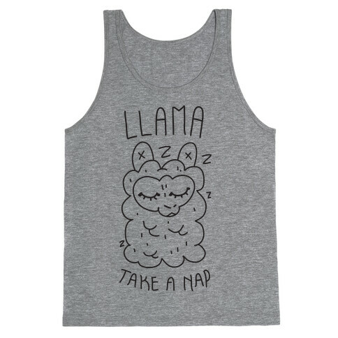 Llama Take a Nap Tank Top