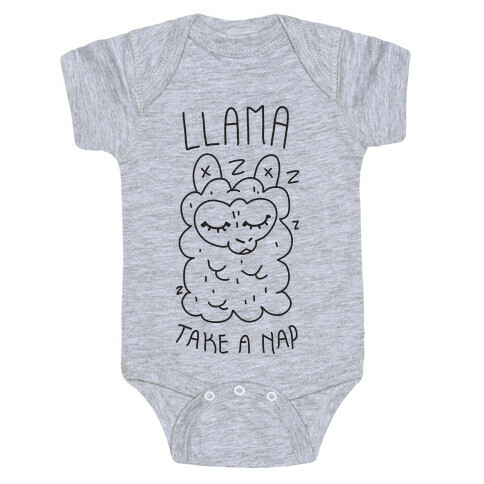 Llama Take a Nap Baby One-Piece