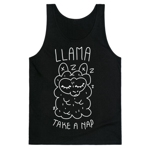 Llama Take a Nap Tank Top