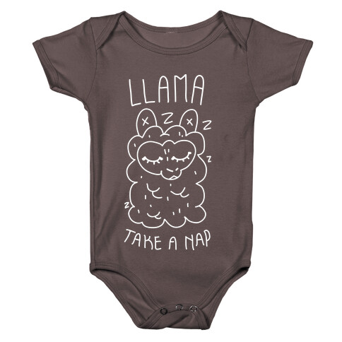 Llama Take a Nap Baby One-Piece