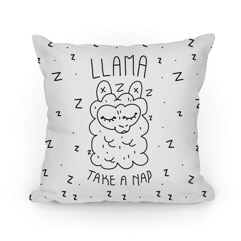 Llama Take a Nap Pillow