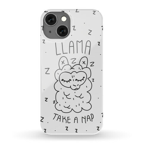 Llama Take a Nap Phone Case