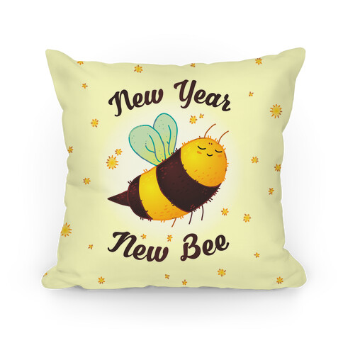 New Year New Bee Pillow