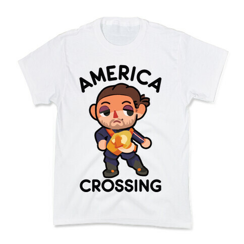 America Crossing Parody Kids T-Shirt