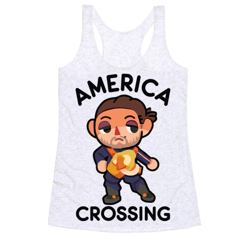 America Crossing Parody Racerback Tank Top