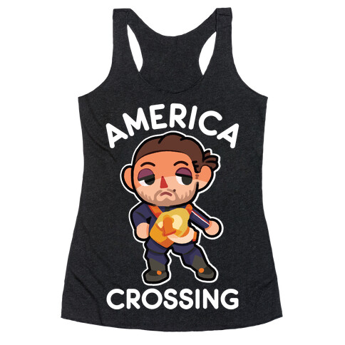 America Crossing Parody Racerback Tank Top