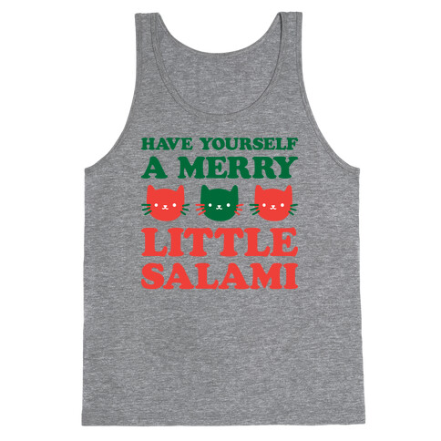 Have Yourself A Merry Little Salami Tank Top