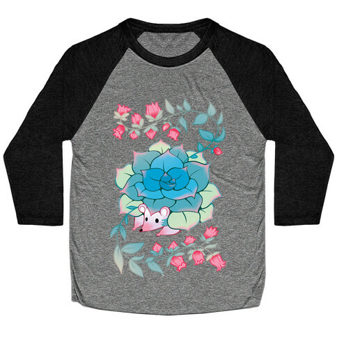 Hedgehog Succulent Baseball Tee