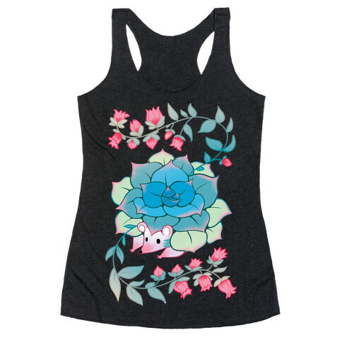 Hedgehog Succulent Racerback Tank Top