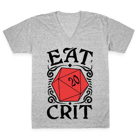 Eat Crit V-Neck Tee Shirt