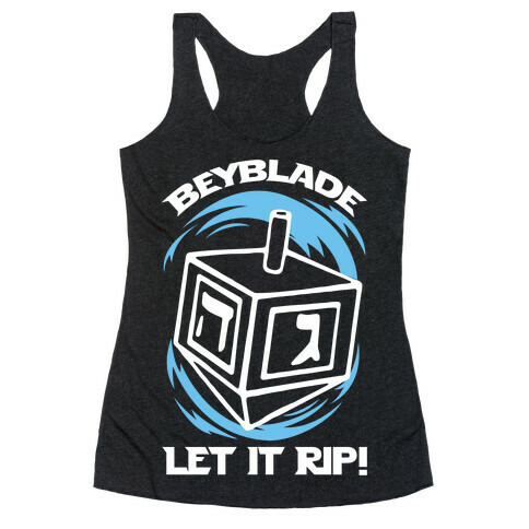 Beyblade Let It Rip Dreidel  Racerback Tank Top