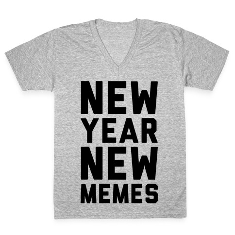 New Year New Memes V-Neck Tee Shirt