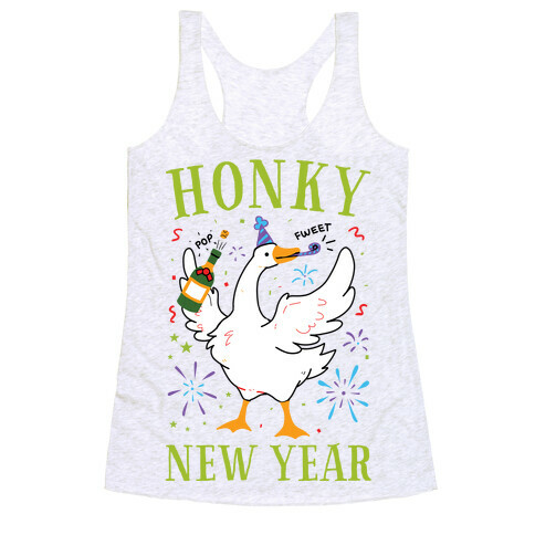 Honky New Year Racerback Tank Top