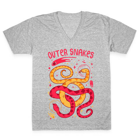 Outer Snakes V-Neck Tee Shirt