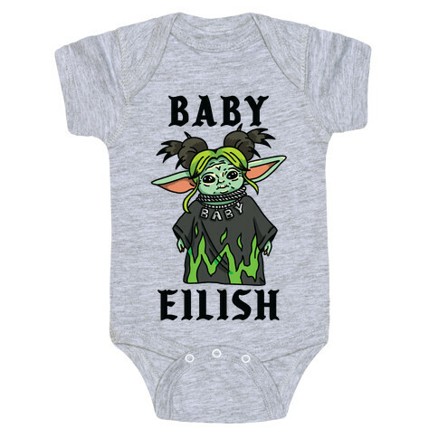 Baby Eilish Yoda Parody Baby One-Piece