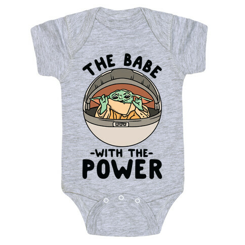 The Babe With the Power Baby Yoda Parody Baby One-Piece