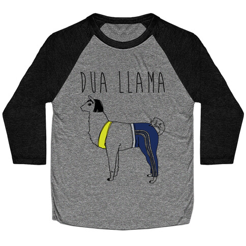 Dua Llama Parody Baseball Tee