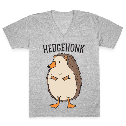 Hedgehonk (Hedgehog Goose) V-Neck Tee Shirt