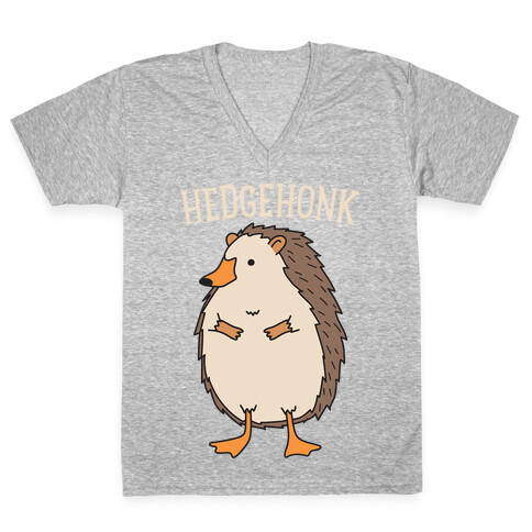 Hedgehonk (Hedgehog Goose) V-Neck Tee Shirt