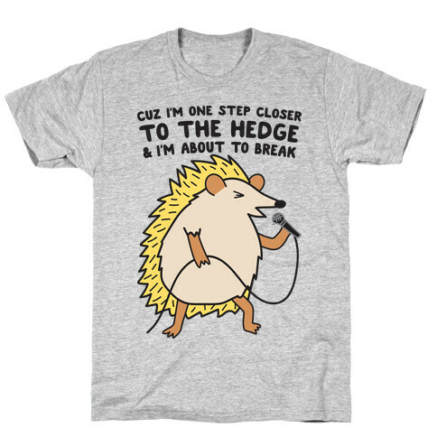 One Step Closer To The Hedge (Hedgehog) T-Shirt